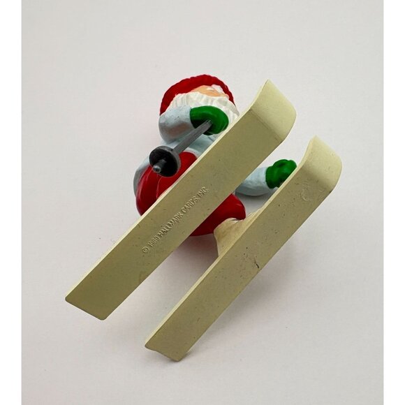 Hallmark Keepsake Snowplow Santa Christmas Tree Ornament Skier Winter Skiing - Picture 9 of 10